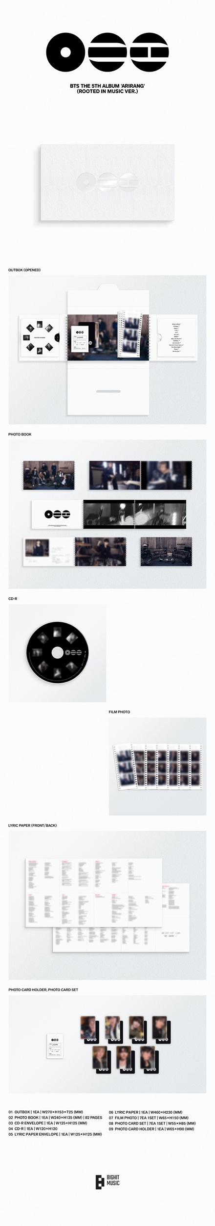 Rooted in Music BTS 5th Album - ARIRANG