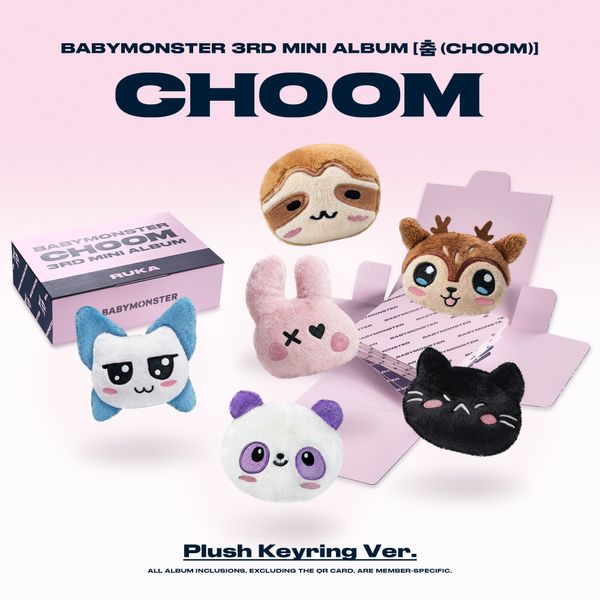 BABYMONSTER 3rd Mini Album - CHOOM Plush Keyring Ver.