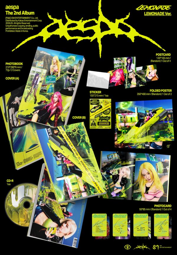 Lemonade 1a aespa 2nd Album - LEMONADE (Random Ver.)