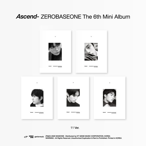 [11 Ver.] ZEROBASEONE 6th Mini Album - Ascend- (Random Ver.)