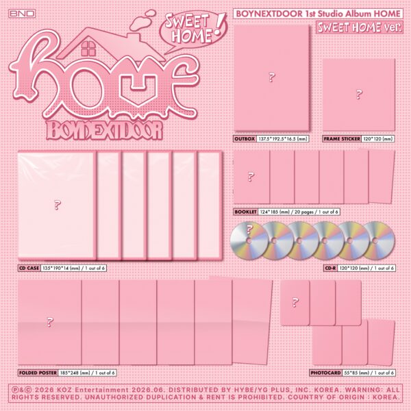 [SWEET HOME] BOYNEXTDOOR 1st Studio Album - HOME (Random Ver.)
