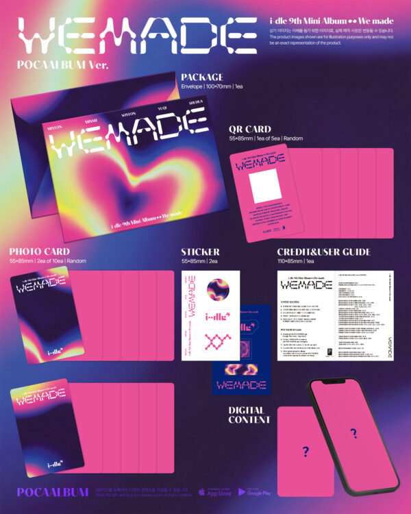 [Smart Album] I-DLE 9th Mini Album - We Made (POCAALBUM Ver.)